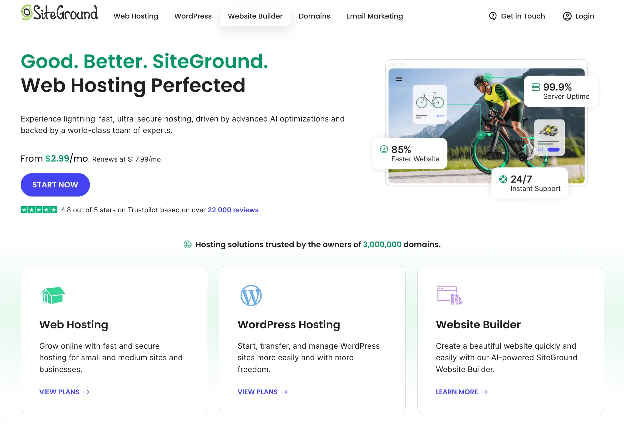 Siteground hosting web recomendado